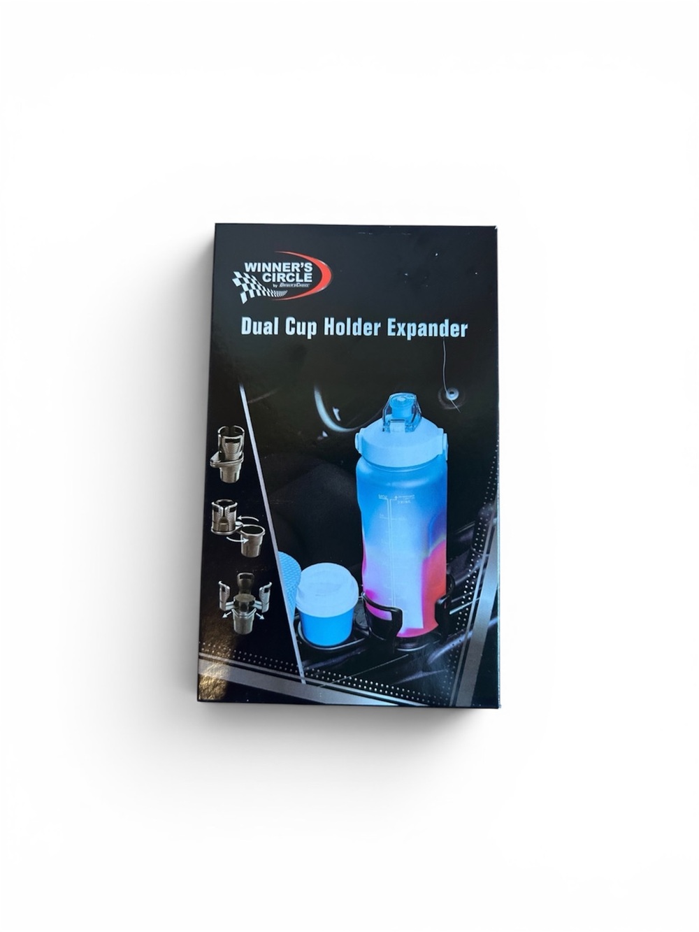 Winner’s Circle Dual Cup Holder Expander Car Organizer Storage New